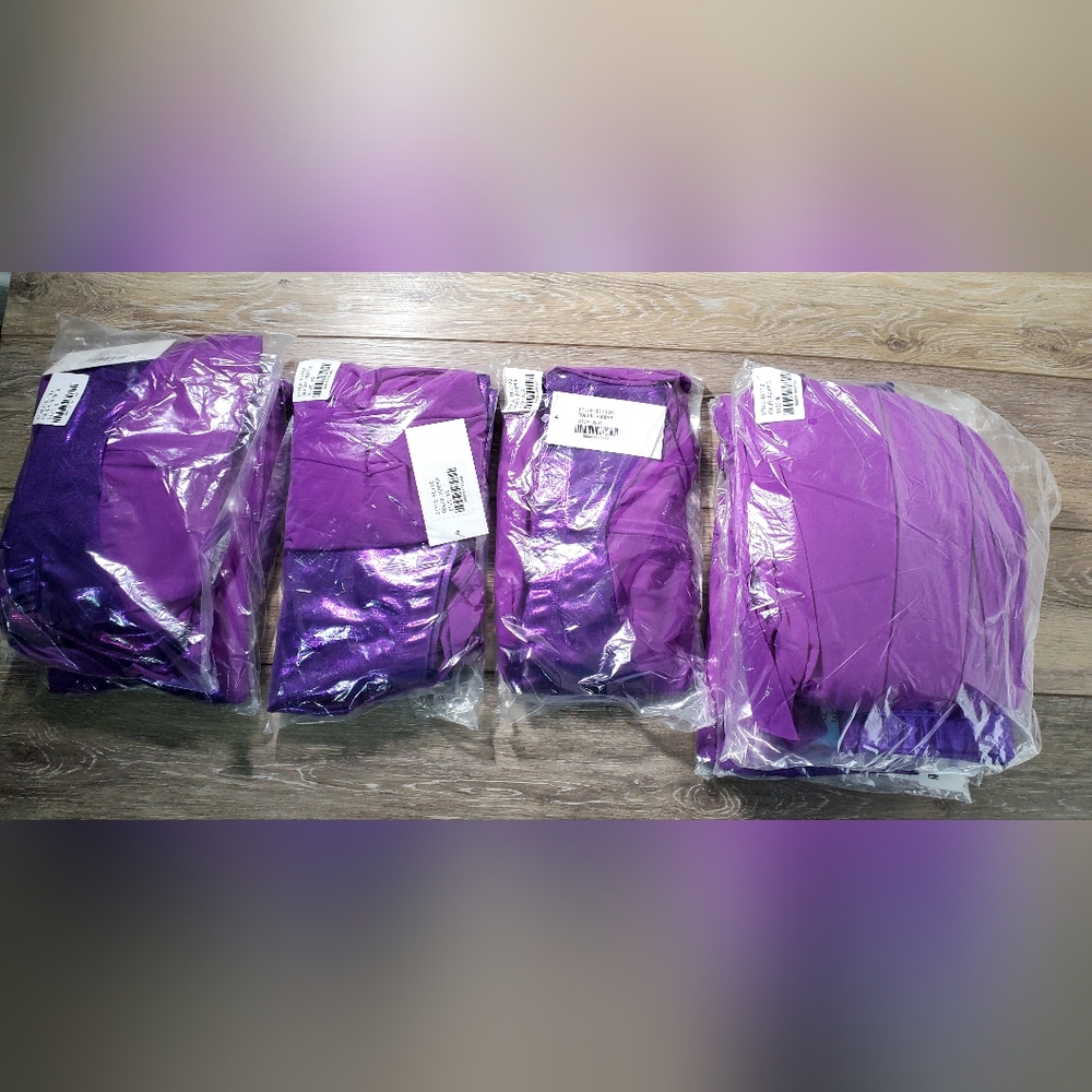 Double Platinum Purple Two-Piece Dance Lyrical Costume Set Size SMALL - Picture 8 of 10